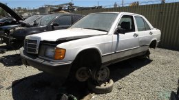 1987 Mercedes-Benz W201 190E in California wrecking yard, LH front view - Â©2017 Murilee Martin - The Truth About Cars